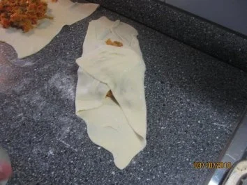 gefüllte Blätterteigtaschen mit Gemüse Vegetarisch - Rezept - Bild Nr. 18