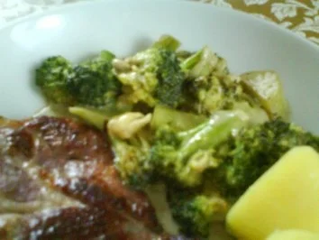 Brokkoli in Balsamico-Sahnesauce mit Kasseler - Rezept - Bild Nr. 2