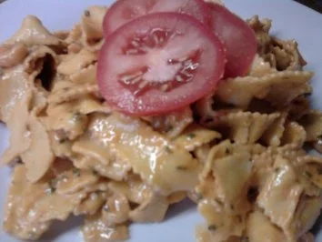 Tagliatelle mit Knobi-Garnelen - Rezept