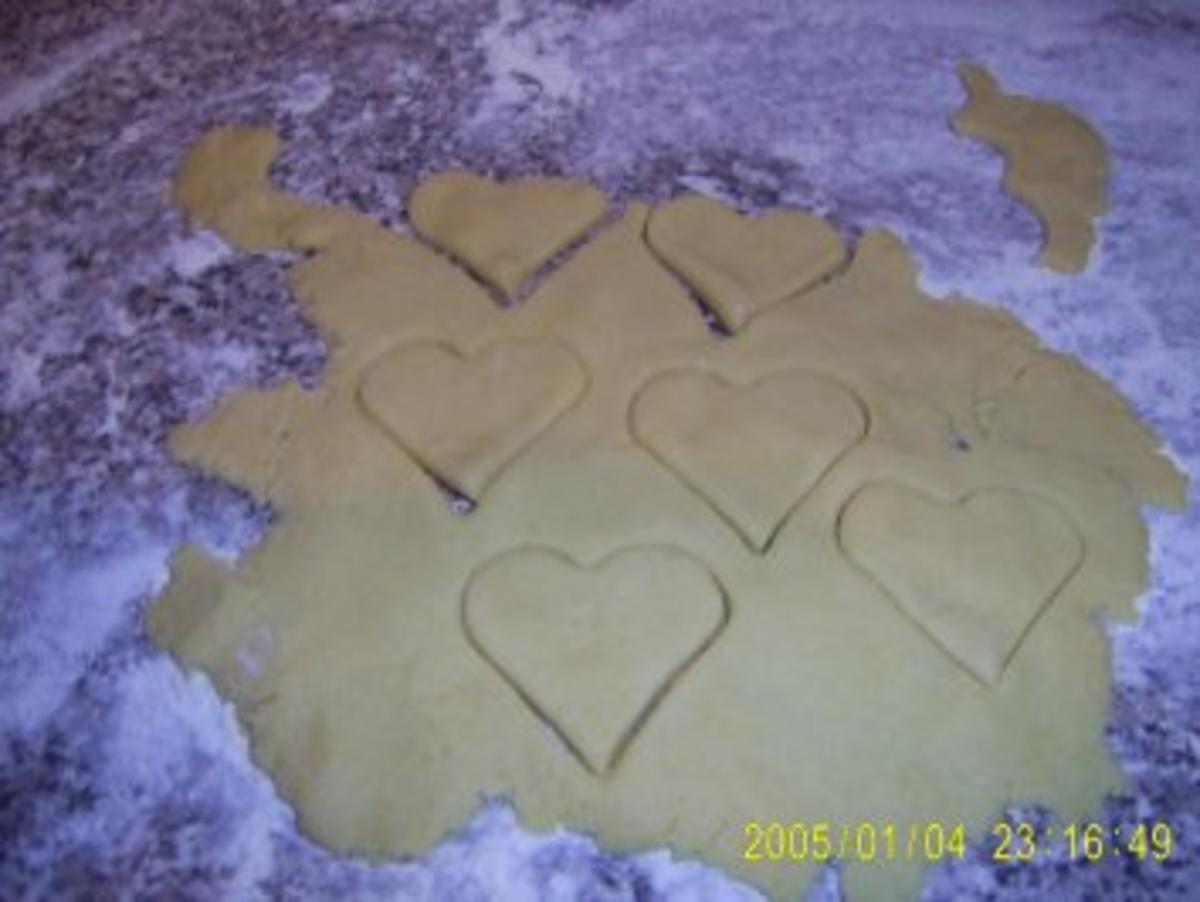 Marzipan-Gelee-Herzen  Weihnachtsbäckerei - Rezept - Bild Nr. 4