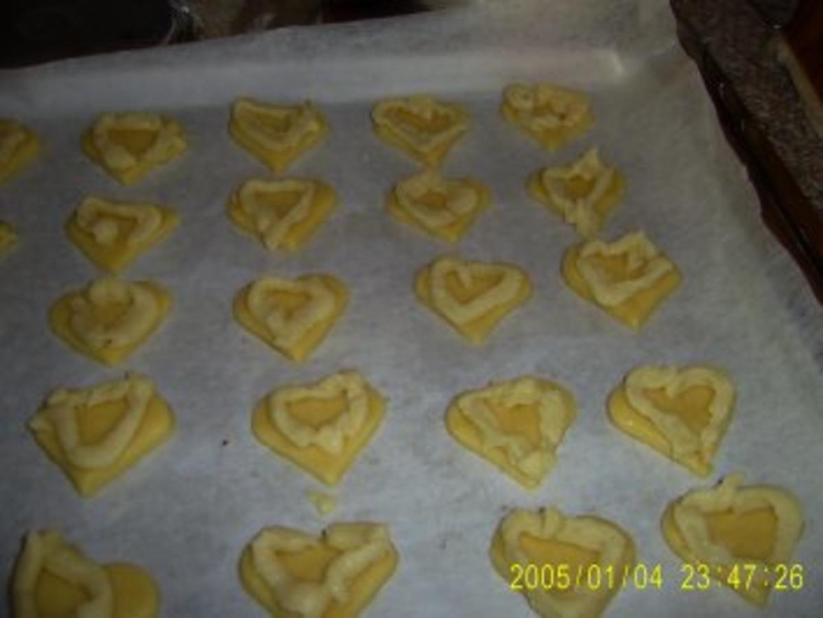 Marzipan-Gelee-Herzen  Weihnachtsbäckerei - Rezept - Bild Nr. 5