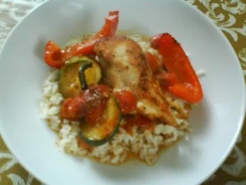 Rezept: Zarte Hühnchenbrust an Gemüsetrio Bild Nr. 5 Zarte Hühnchenbrust an Gemüsetrio - Rezept - Bild Nr. 5