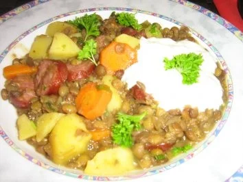 Linseneintopf mit Kabanossi - Rezept - Bild Nr. 8