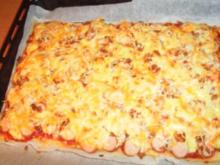 Hot Dog-Pizza... auf die Schnelle - Rezept