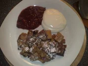 "Roggenkratzete" mit Schattenmorellen-Püree und Joghurt / Keine STERNEN vergeben bitte!!! - Rezept