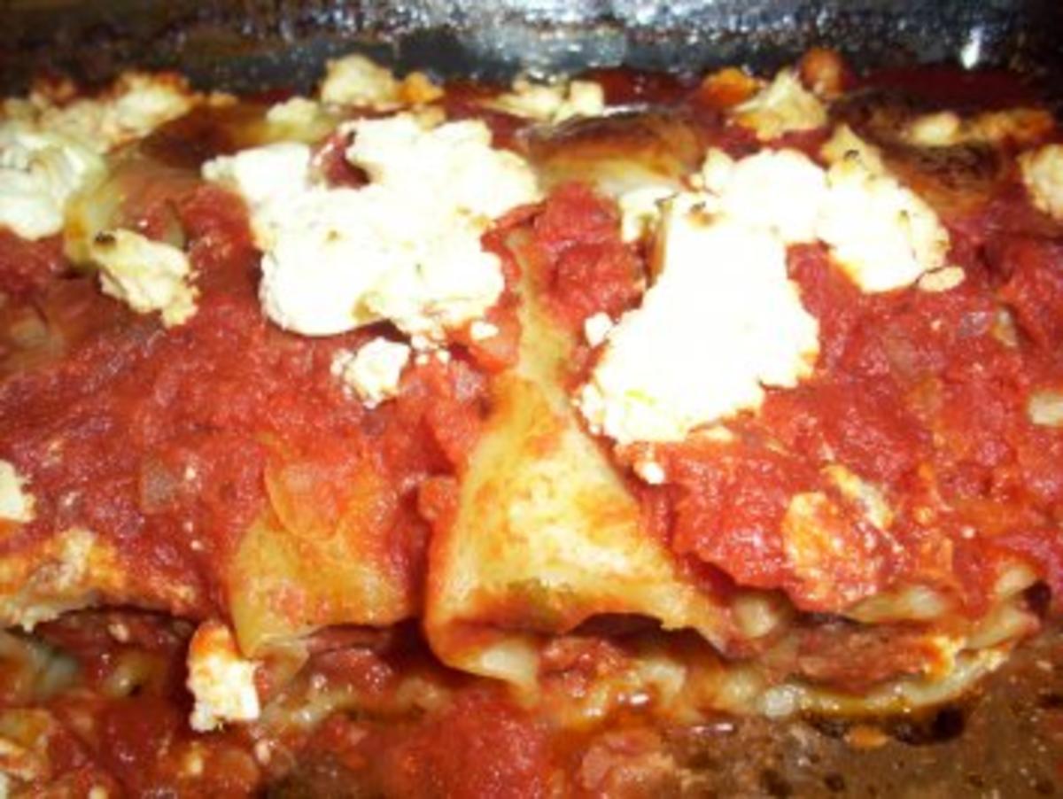 Cannelloni mit Chilihack in Tomatensoße - Rezept