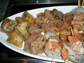 Rezept: GRILL :SPIEßE / FISCH GRILL :SPIEßE / FISCH - Rezept