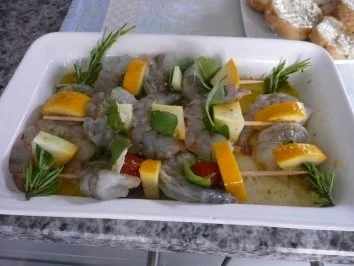 Rezept: GRILL :SPIEßE / FISCH Bild Nr. 2 GRILL :SPIEßE / FISCH - Rezept - Bild Nr. 2