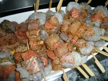 Rezept: GRILL :SPIEßE / FISCH Bild Nr. 3 GRILL :SPIEßE / FISCH - Rezept - Bild Nr. 3