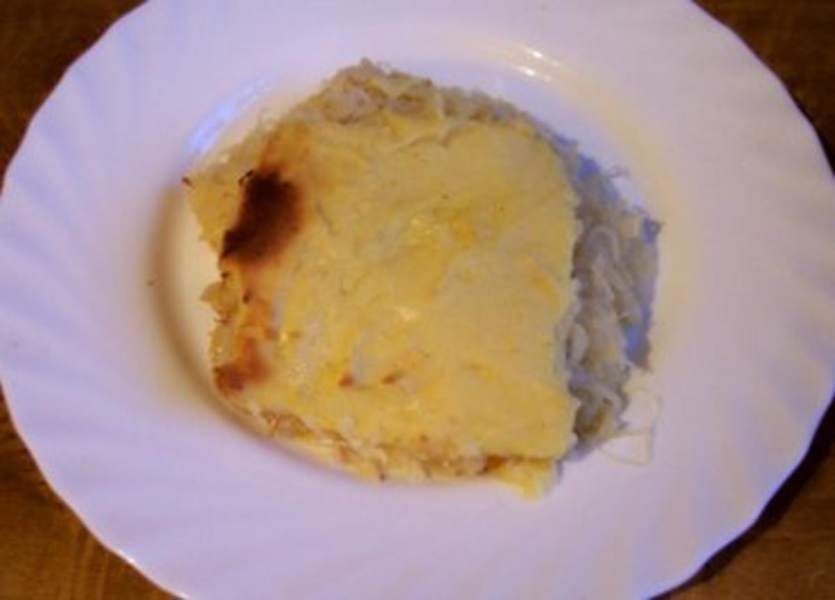 Auflauf: Verstecktes Sauerkraut - Rezept