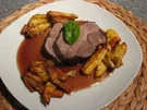 Rezept: Wildschweinbraten mit Knusperkartoffeln Wildschweinbraten mit Knusperkartoffeln - Rezept