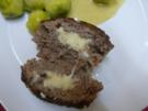 Frikadelle mit Camembert, Fleischklops, Fleischpflanzerl, Bremsklötz, gef. Rinderbulette - Rezept