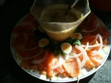 FISCH :SENFSOßE GRAVED LACHS - Rezept