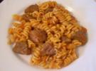 Kochen: Scharfe tomatige Gulasch-Pfanne - Rezept