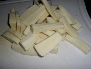 Pastinaken-Kartoffelplätzchen mit Schinken - Rezept - Bild Nr. 2