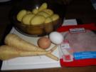 Pastinaken-Kartoffelplätzchen mit Schinken - Rezept
