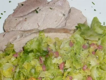 Rezept: Schinkenrosenkohlblätter mit... Bild Nr. 2 Schinkenrosenkohlblätter mit... - Rezept - Bild Nr. 2