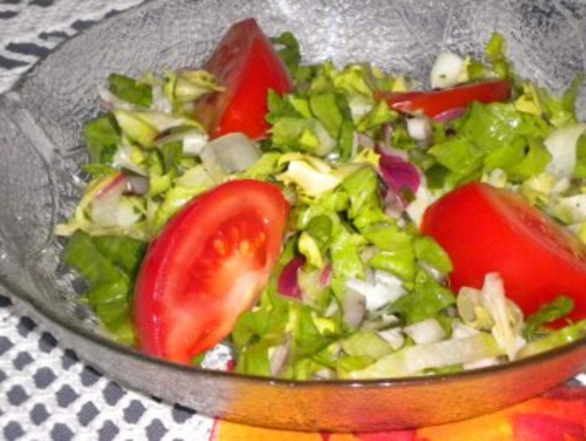 Kalbsrahmschnitzel, Nudeln, Salat - Rezept - Bild Nr. 2