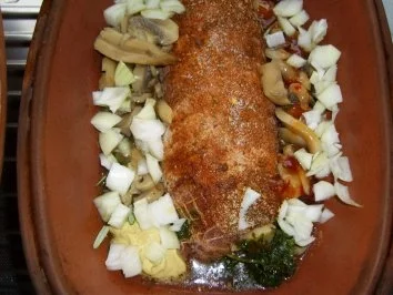 Rezept: Putenrollbraten aus dem Römertopf mit Bild Bild Nr. 8 Putenrollbraten aus dem Römertopf mit Bild - Rezept - Bild Nr. 8