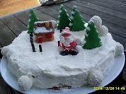 Deko Weihnachtstorte - Rezept