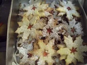 Gefüllte Himbeersterne - Rezept