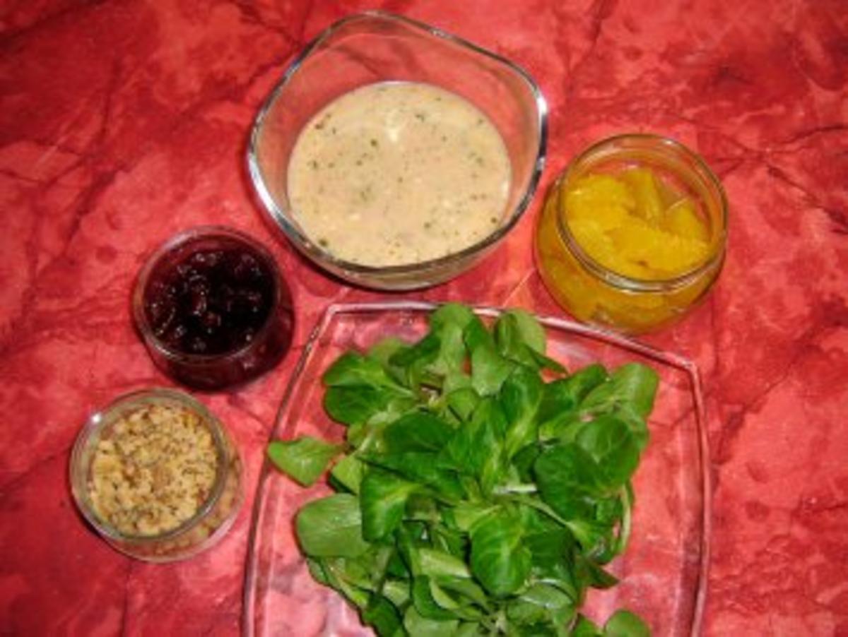 Heidschnuckenschinken mit fruchtigem Feldsalat - Rezept - Bild Nr. 3