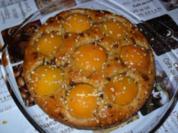 Pfirsichkuchen mit Schokostückchen - Rezept