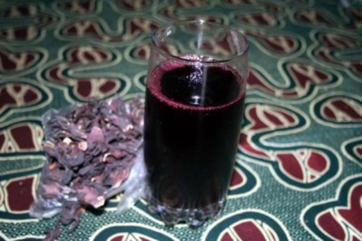 "Bissap" Hibiskusblüten-Getränk aus Westafrika - Rezept - Bild Nr. 3