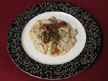 Steinpilzrisotto mit Vogelbeeren - Rezept