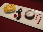 Schokoladenkuchen und Orangenhippen - Rezept