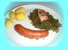Rezept: Frischer Grünkohl mit Mettwurst Frischer Grünkohl mit Mettwurst - Rezept