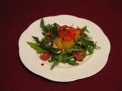 Paprikafilet gefüllt mit Tunfischcreme auf Rucola - Rezept