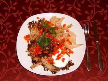 Kartoffel- Sauerkraut Rösti - Rezept