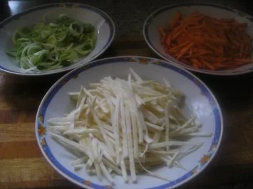 WOK - Süßsaures Wintergemüse mit Walnüssen und Putenstreifen - Rezept - Bild Nr. 3