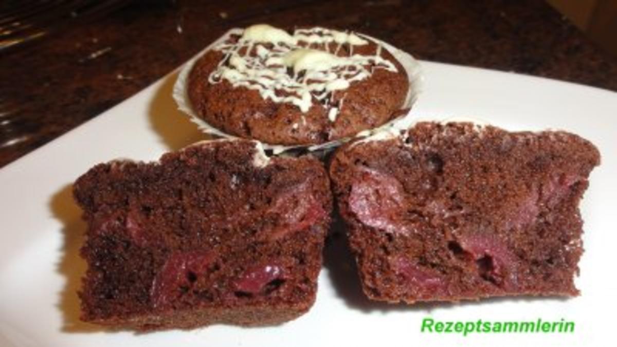 Muffin:   SCHOKO - CHILLI - KIRSCHEN - Rezept
