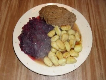 Hähnchenbrust mit Maronen - Lebkuchen - Haube - Rezept