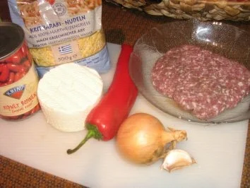 Hack-Kritharaki Pfanne überbacken mit Feta - Rezept - Bild Nr. 2