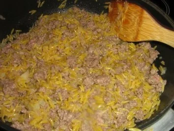 Hack-Kritharaki Pfanne überbacken mit Feta - Rezept - Bild Nr. 4