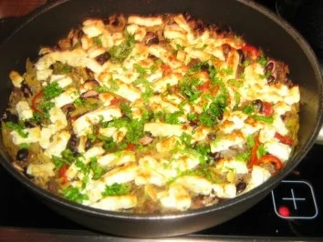 Hack-Kritharaki Pfanne überbacken mit Feta - Rezept - Bild Nr. 7