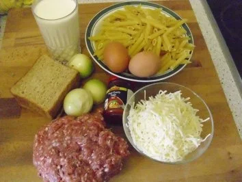 Rezept: Überbackene Käsefrikadellen mit Makkaroni Bild Nr. 2 Überbackene Käsefrikadellen mit Makkaroni - Rezept - Bild Nr. 2