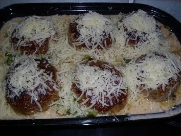 Rezept: Überbackene Käsefrikadellen mit Makkaroni Bild Nr. 11 Überbackene Käsefrikadellen mit Makkaroni - Rezept - Bild Nr. 11