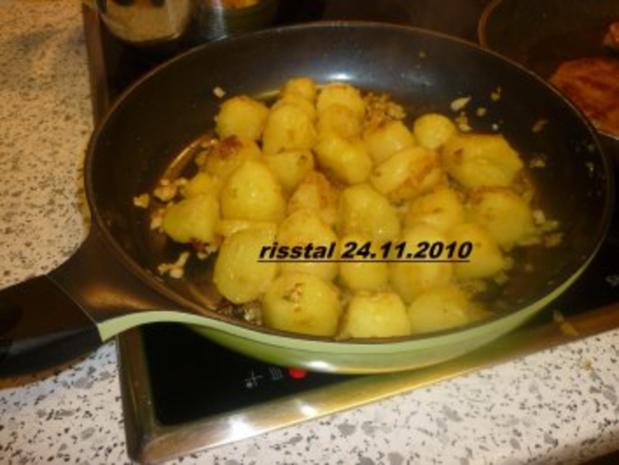 Sahnekartoffeln mit kleine Kartoffeln -festkochend- und Butter oder ...