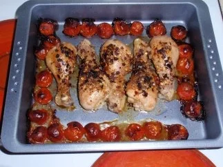 Rezept: Hähnchenschenkel mit Ofengemüse und Grilltomaten Bild Nr. 6 Hähnchenschenkel mit Ofengemüse und Grilltomaten - Rezept - Bild Nr. 6