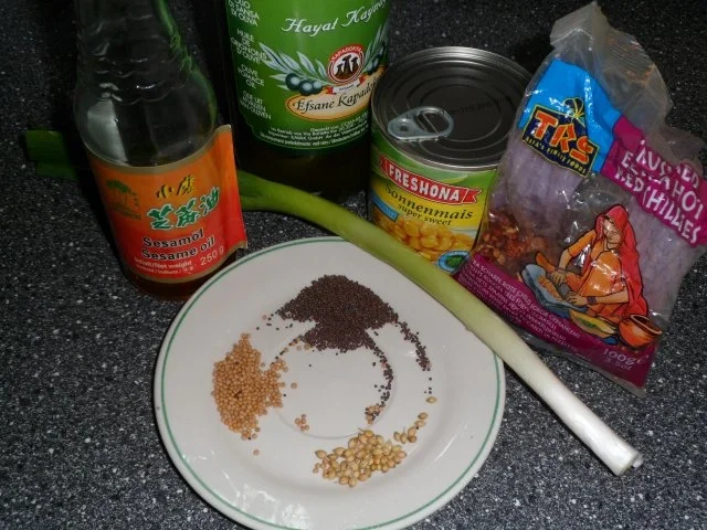 Maiskörner in Senf- und Korianderkörnern - Rezept - Bild Nr. 2