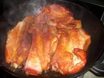 Rezept: Teufelchens Dicke Kasseler Rippchen auf einem Weißkrautbett Bild Nr. 3 Teufelchens Dicke Kasseler Rippchen auf einem Weißkrautbett - Rezept - Bild Nr. 3