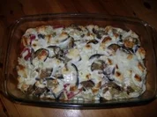 Auberginen mit Nudelfüllung - Rezept