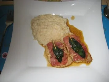 Rezept: Saltimbocca an Marsalasauce mit Risotto Saltimbocca an Marsalasauce mit Risotto - Rezept