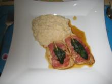 Saltimbocca an Marsalasauce mit Risotto - Rezept