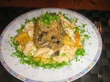 Rezept: Pilzrisotto mit fruchtigen Putenstreifen im Schnittlauchring Bild Nr. 9 Pilzrisotto mit fruchtigen Putenstreifen im Schnittlauchring - Rezept - Bild Nr. 9