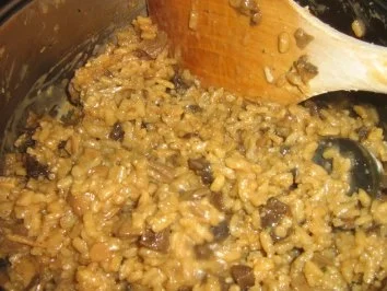 Rezept: Pilzrisotto mit fruchtigen Putenstreifen im Schnittlauchring Bild Nr. 6 Pilzrisotto mit fruchtigen Putenstreifen im Schnittlauchring - Rezept - Bild Nr. 6